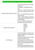 ACA code of Ethics Test Questions and Answers Rated A
