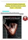 Test Bank For Principles of Anatomy and&NewLine;Physiology&comma; 16th Edition by Gerard J&period; Tortora&NewLine;&vert;Chapter 1 - 29&vert;Complete