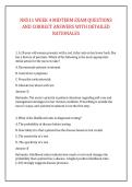 NR511 WEEK 4 MIDTERM EXAM QUESTIONS &NewLine;AND CORRECT ANSWERS WITH DETAILED &NewLine;RATIONALES