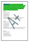 WIZZ AIR TCDT EXAM &vert; COMPLETE QUESTIONS AND CORRECT ANSWERS WITH DETAILED RATIONALES &vert; WIZZ AIR TRANSPORT OF DANGEROUS GOODS TCDT LATEST ACTUAL EXAM &vert; CABIN CREW SAFETY TRAINING TEST BANK &vert; A&plus; GRADED &vert; BRANDNEW&excl;&excl;&excl;&excl;&excl;&excl;&excl;&excl;