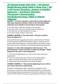 ATI Mental Health 2026&sol;2027 &vert; ATI Mental Health Nursing Study Guide & Exam Prep &vert; RN & PN Practice Questions&comma; Answers & Detailed Rationales &vert; Psychiatric Disorders&comma; Therapeutic Communication&comma; Psychopharmacology&comma; Safety & Clinical Judgment