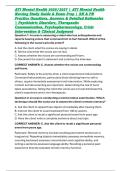 ATI Mental Health 2026&sol;2027 &vert; ATI Mental Health Nursing Study Guide & Exam Prep &vert; RN & PN Practice Questions&comma; Answers & Detailed Rationales &vert; Psychiatric Disorders&comma; Therapeutic Communication&comma; Psychopharmacology&comma; Crisis Intervention & Clinical Judgment