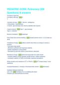 Pediatric CCRN Pulmonary Exam &vert; 200 Questions & Answers Study Guide