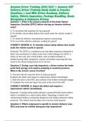 Amazon Driver Training 2026&sol;2027 &vert; Amazon DSP Delivery Driver Training Study Guide & Practice Questions &vert; Last Mile Driver Academy&comma; Delivery Safety&comma; Vehicle Inspection&comma; Package Handling&comma; Route Navigation & Defensive Driving
