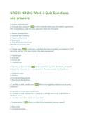 NR 283 Week 3 Quiz Questions & Answers &vert; Pathophysiology Study Guide & Exam Review