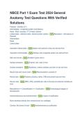 NBCE Part I General Anatomy Test &vert; Practice Questions & Answers &vert; Exam Study Guide