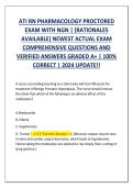 ATI RN Pharmacology Proctored Blueprint&colon; Advanced NGN Item Bank & Comprehensive Clinical Rationales