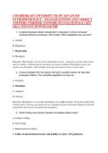 CHAMBERLAIN UNIVERSITY NR 507 ADVANCED &NewLine;PATHOPHYSIOLOGY &ndash; EXAM QUESTIONS AND CORRECT &NewLine;ANSWERS &lpar;VERIFIED ANSWERS&rpar; PLUS RATIONALE &vert; 2027 &NewLine;Q&A &vert; INSTANT DOWNLOAD PDF