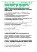Florida 6-20 All-Lines Adjuster 2026&sol;2027 &vert; Florida All-Lines Adjuster License Exam Study Guide & Practice Questions &vert; 6-20 Adjuster Exam Prep&comma; Property & Casualty Claims&comma; Florida Insurance Laws&comma; Claims Handling & Detailed Rationales