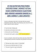 ATI RN Nutrition Proctored Strategy Guide&colon; Advanced Practice Questions &plus; Verified Answer Keys