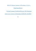 BIOL251 Human Anatomy & Physiology I w&sol;Lab &mdash;&NewLine;Final Exam Review&NewLine;Portage Learning &vert; LockDown Browser &vert; 90&plus; Questions&NewLine;with Correct Answers & Rationales&sol;ALREADY GRADED&NewLine;A&plus;