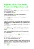 BIO 252 Final Exam Study Guide &vert; BIO 252 Final Exam Review&comma; Practice Questions & Exam Prep