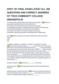 APHY 101 Final Exam &vert; APHY 101 Final Exam Review&comma; Study Guide & Practice Questions