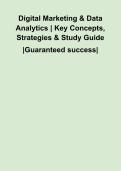 Digital Marketing & Data Analytics &vert; Key Concepts&comma; Strategies & Study Guide