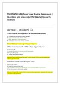 TAX FNSACC522&vert; Supervised Online Assessment &vert; Questions and answers&vert; 2026 Update&vert; Monarch Institute