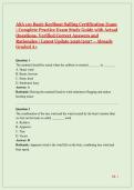 ASA 101 Basic Keelboat Sailing Certification Exam &vert; Complete Practice Exam Study Guide with Actual Questions&comma; Verified Correct Answers and Rationales &vert; Latest Update 2026&sol;2027 &ndash; Already Graded A&plus;