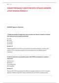 CSOWM PREGNANCY QUESTIONS WITH DETAILED ANSWERS &NewLine;LATEST VERSION GRADED A&plus; 