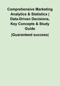 Comprehensive Marketing Analytics & Statistics &vert; Data-Driven Decisions&comma; Key Concepts & Study Guide