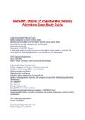 Sherpath&colon; Chapter 31 cognitive And Sensory Alterations Exam Study Guide