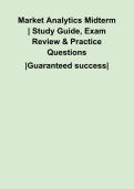 &NewLine;Market Analytics Midterm &vert; Study Guide&comma; Exam Review & Practice Questions