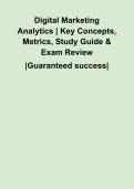 Digital Marketing Analytics &vert; Key Concepts&comma; Metrics&comma; Study Guide & Exam Review