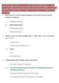 WGU D385 Pre-Assessment 2026&sol;2027 &vert; High-Yield Practice Questions and Verified Answers &vert; Complete Exam Prep Study Guide
