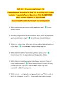 NUR 2811 C Leadership Fundy's Fall  &NewLine;Comprehensive Resource To Help You Ace 2026-2027 Exams &NewLine;Includes Frequently Tested Questions With ELABORATED &NewLine;100&percnt; Correct COMPLETE SOLUTIONS &NewLine;Guaranteed Pass First Attempt&excl;&excl; Current Update&excl;&excl; 