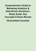 Comprehensive Guide to Marketing Analytics & Data-Driven Decisions &vert; Study Guide&comma; Key Concepts & Exam Review