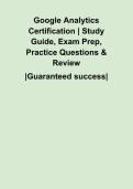 Google Analytics Certification &vert; Study Guide&comma; Exam Prep&comma; Practice Questions & Review