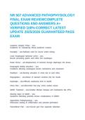 NR 507 ADVANCED PATHOPHYSIOLOGY FINAL EXAM REVIEWCOMPLETE QUESTIONS AND ANSWERS A&plus; VERIFIED 100&percnt; CORRECT LATEST UPDATE 2025&sol;2026 GUARANTEED PASS EXAM