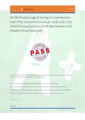NU 185 Medical-Surgical Nursing II Comprehensive &NewLine;Exam Prep Comprehensive Study Guide 2026 &sol; 2027 &NewLine;UPDATE Actual Questions & Verified Answers with &NewLine;Detailed Clinical Rationales &NewLine; 