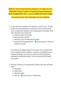 NUR 211 Final Comprehensive Resource To Help You Ace &NewLine;2026-2027 Exams Includes Frequently Tested Questions &NewLine;With ELABORATED 100&percnt; Correct COMPLETE SOLUTIONS &NewLine;Guaranteed Pass First Attempt&excl;&excl; Current Update&excl;&excl; 
