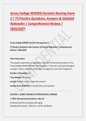 Jersey College NUR202 Geriatric Nursing Exam 2 questions and correct answers&period;pdf&NewLine;&NewLine;