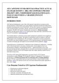 ATI CAPSTONE FUNDAMENTALS PRACTICE ACTUAL &NewLine;EXAM &lbrack;QUESTION 1- 200&rsqb; AND ANSWERS UPDATED &NewLine;2026&sol;2027&vert; 100&percnt; VERIFIED&vert;DETAILED RATIONALES &NewLine;PASS GUARANTEED A&plus; GRADED &vert;INSTANT &NewLine;DOWNLOAD 