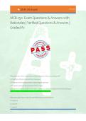 MCB 250  Exam Questions & Answers with &NewLine;Rationales &vert; Verified Questions & Answers &vert; &NewLine;Graded A&plus;