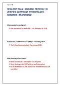 NENA ENP EXAM &vert; 2026&sol;2027 EDITION &vert; 100 &NewLine;VERIFIED QUESTIONS WITH DETAILED &NewLine;ANSWERS &vert; BRAND NEW&excl;