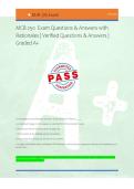 MCB 250  Exam Questions & Answers with &NewLine;Rationales &vert; Verified Questions & Answers &vert; &NewLine;Graded A&plus; &NewLine; 