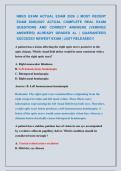 NBEO EXAM ACTUAL EXAM 2026 &vert;&vert; MOST RECENT &NewLine;EXAM 2026&vert;2027 ACTUAL COMPLETE REAL EXAM &NewLine;QUESTIONS AND CORRECT ANSWERS &lpar;VERIFIED &NewLine;ANSWERS&rpar; ALREADY GRADED A&plus; &vert; GUARANTEED &NewLine;SUCCESS&excl;&excl; NEWEST EXAM &vert; JUST RELEASED&excl;&excl;  