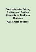 Comprehensive Pricing Strategy and Costing Concepts for Business Students