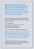 NERC RC  EXAMS 2026 &vert; NORTH AMERICAN ELECTRIC RELIABILITY CORPORATION &lpar;NERC&rpar; &vert; RELIABILITY OPERATOR CERTIFICATION &lpar;RC&rpar; EXAM&vert;&vert; MOST RECENT EXAMS 2026&vert;2027