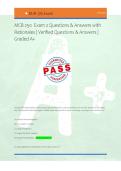 MCB 250  Exam 2 Questions & Answers with &NewLine;Rationales &vert; Verified Questions & Answers &vert; &NewLine;Graded A&plus; 