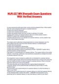 NUR-227 MN Sherpath Exam Questions With Verified Answers