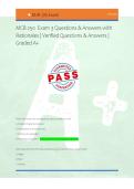 MCB 250  Exam 3 Questions & Answers with &NewLine;Rationales &vert; Verified Questions & Answers &vert; &NewLine;Graded A&plus; 
