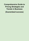 Comprehensive Guide to Pricing Strategies and Trends in Business