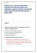 NEVADA &lpar;NV&rpar; C-21B AIR CONDITIONING &NewLine;CONTRACTOR PRACTICE EXAM &lpar;2 FULL &NewLine;VERSIONS&rpar; &vert; 2026&sol;2027 EDITION &vert; 300 VERIFIED &NewLine;QUESTIONS WITH DETAILED RATIONALES &vert; &NewLine;BRAND NEW&excl;