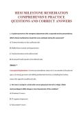 HESI MILESTONE EXAM Bundle &vert; Update Questions with complete and Verified solutions&period;
