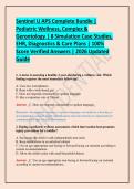 Sentinel U APS Complete Bundle &vert; Pediatric Wellness&comma; Complex & Gerontology &vert; 8 Simulation Case Studies&comma; EHR&comma; Diagnostics & Care Plans &vert; 100&percnt; Score Verified Answers &vert; 2026 Updated Guide
