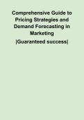 Comprehensive Guide to Pricing Strategies and Demand Forecasting in Marketing