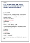 NURS 190 PA MIDTERM EXAM &vert; 2026&sol;2027 &NewLine;EDITION &vert; 170 VERIFIED QUESTIONS WITH &NewLine;DETAILED ANSWERS &vert; BRAND NEW&excl;