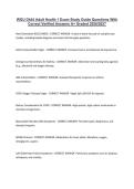 WGU D444 Adult Health 1 Exam Study Guide Questions With &NewLine;Correct Verified Answers A&plus; Graded 2026&sol;2027 